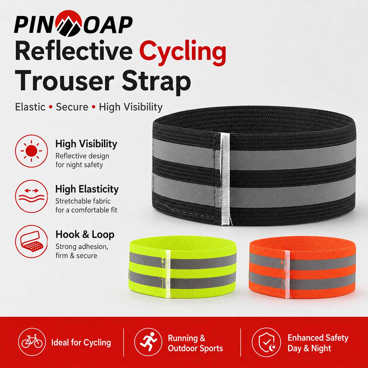 Cycling Commute Pants - بينمواب 1/2 قطعة حزام ساق للبنطلون