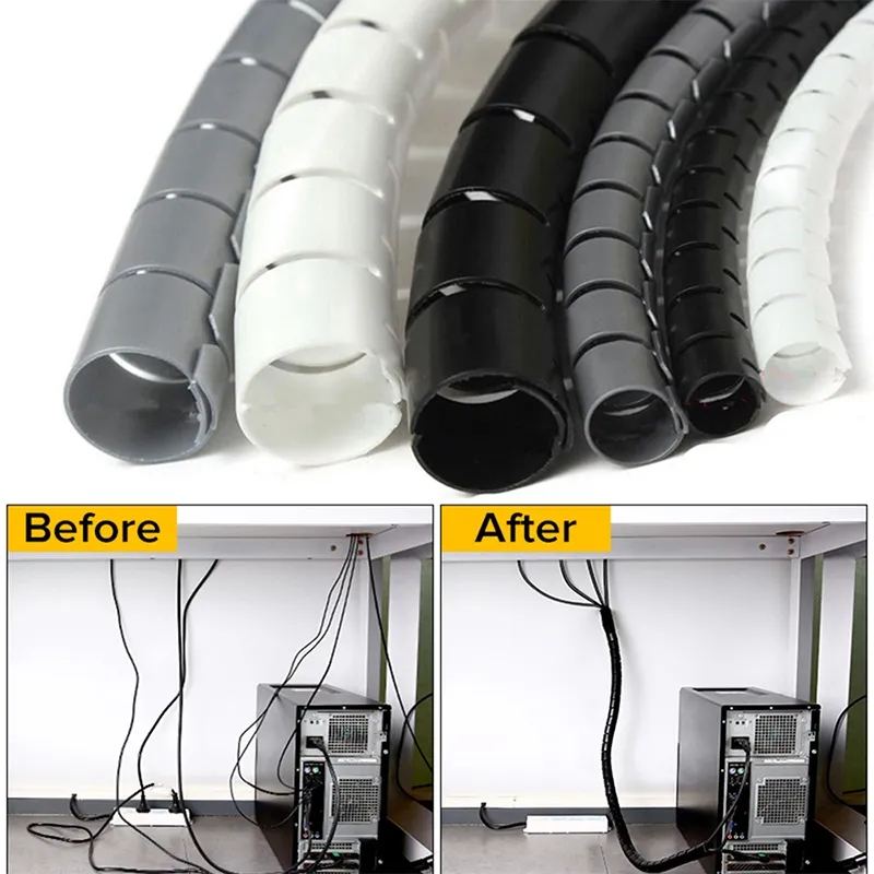 1/2 متر مرنة دوامة منظم الكابل - مراجعة Cable Lock Flexible وسعره