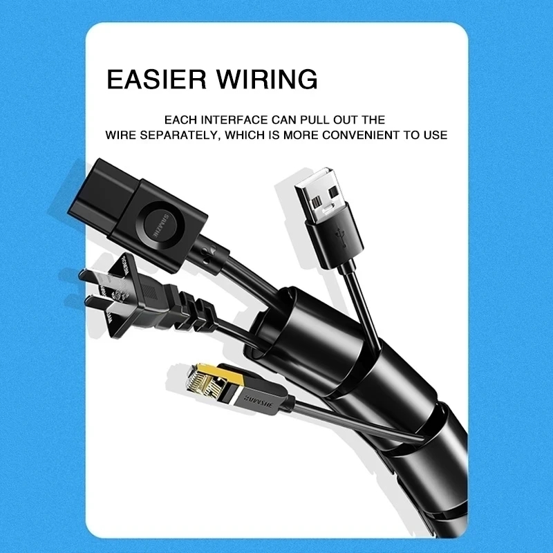 1/2 متر مرنة دوامة منظم الكابل - مراجعة Cable Lock Flexible وسعره