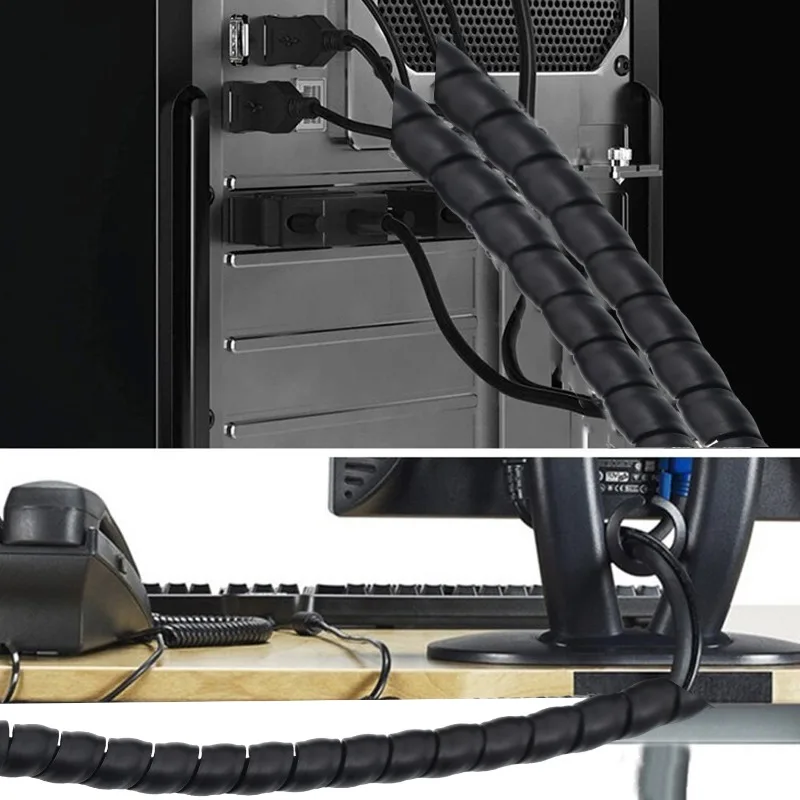 غلاف كابلات حلزوني، واقي أسلاك - مراجعة Cable Lock Flexible وسعره