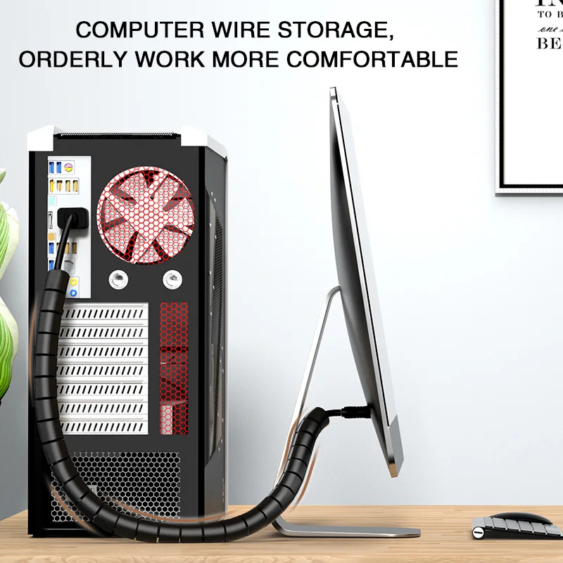 منظم كابلات حلزوني مرن بطول 2  - مراجعة Cable Lock Flexible وسعره