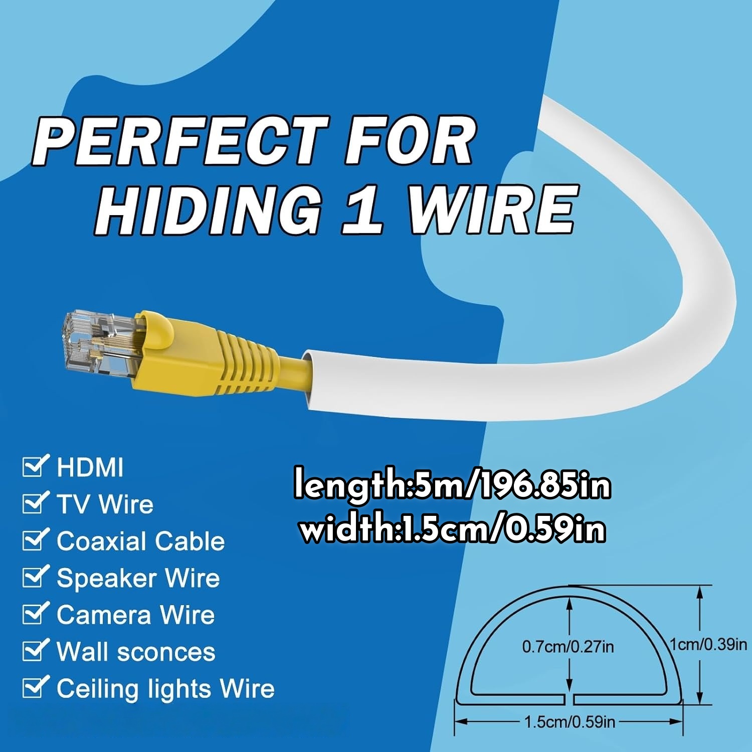 غطاء كابل أرضي مرن 1/3/5 متر،  - مراجعة Cable Lock Flexible وسعره