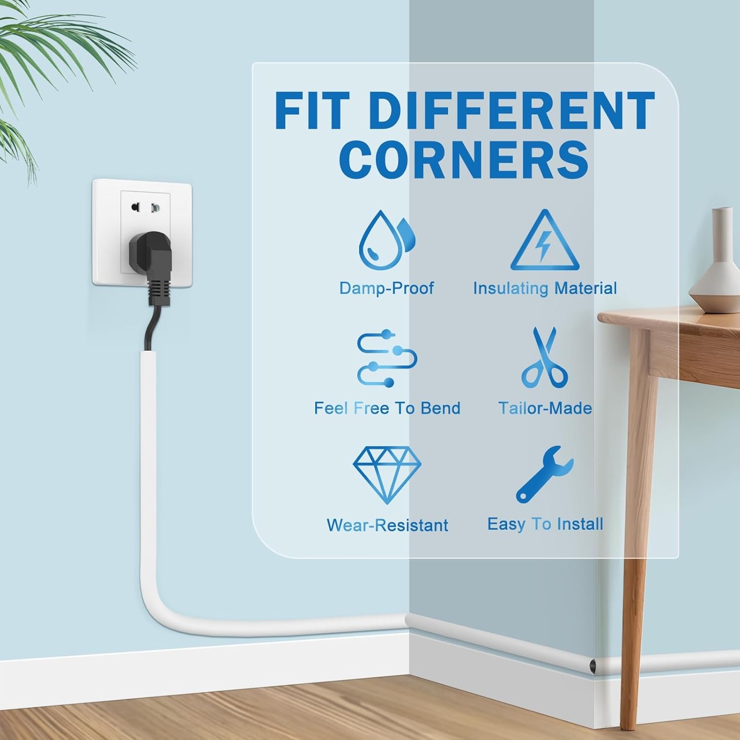 غطاء كابل أرضي مرن 1/3/5 متر،  - مراجعة Cable Lock Flexible وسعره